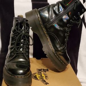 Dr Martens Jadon Gunmetal HOLOGRAM Boots